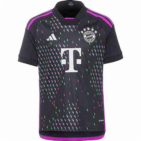 adidas fc bayern münchen auswärts trikot kinder grau schwarz